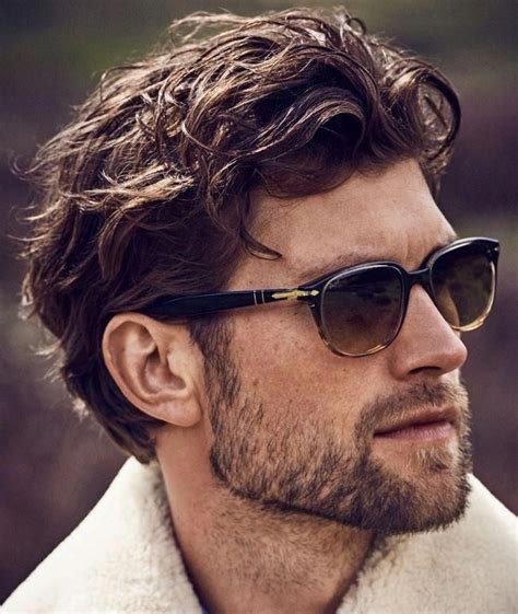 mens hairstyles wavy hair|slightly wavy hair male.